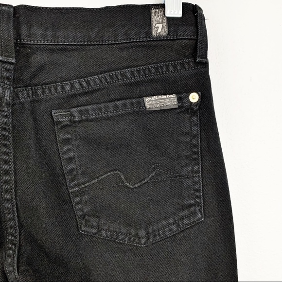7 For All Mankind Roxanne Black Skinny Jeans - Picture 8 of 11